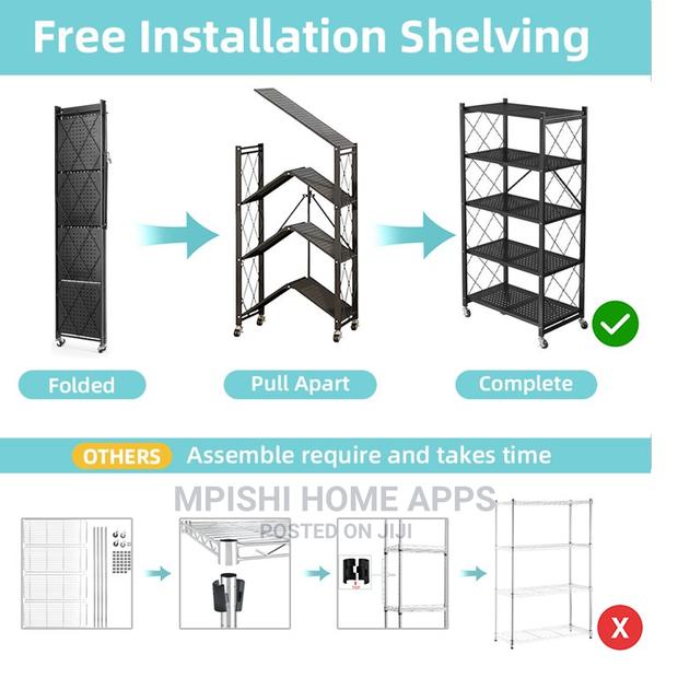 Foldable Storage Rack 5 Tier - thumbnail 4