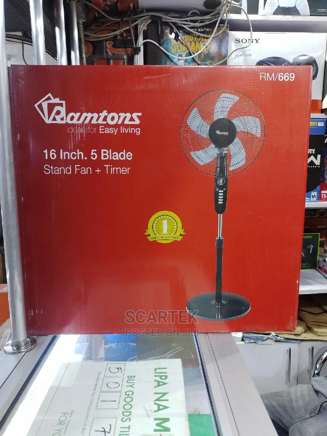 Ramtons Stand Fan + Timer Rm/669 in Nairobi Central Home Appliances