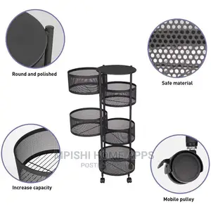 5 Layer Rotating Vegetable Rack