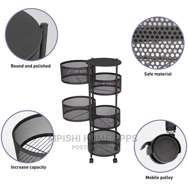 5 Layer Rotating Vegetable Rack - thumbnail 3