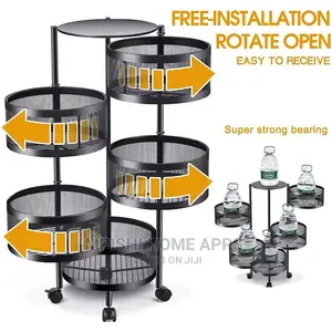 5 Layer Rotating Vegetable Rack