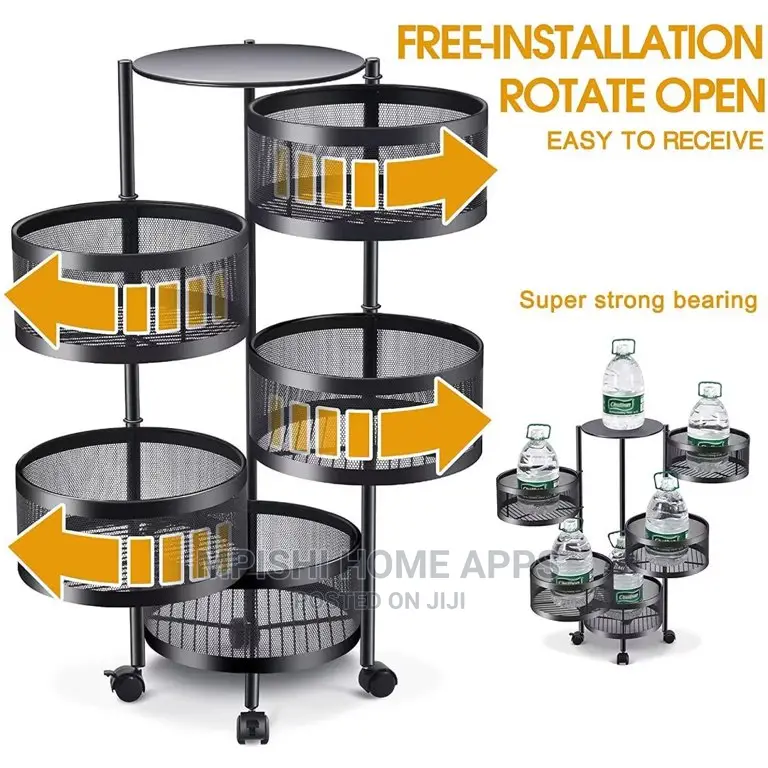 5 Layer Rotating Vegetable Rack