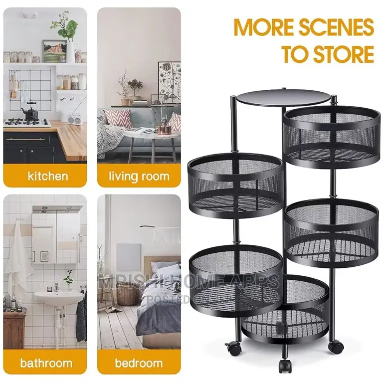 5 Layer Rotating Vegetable Rack