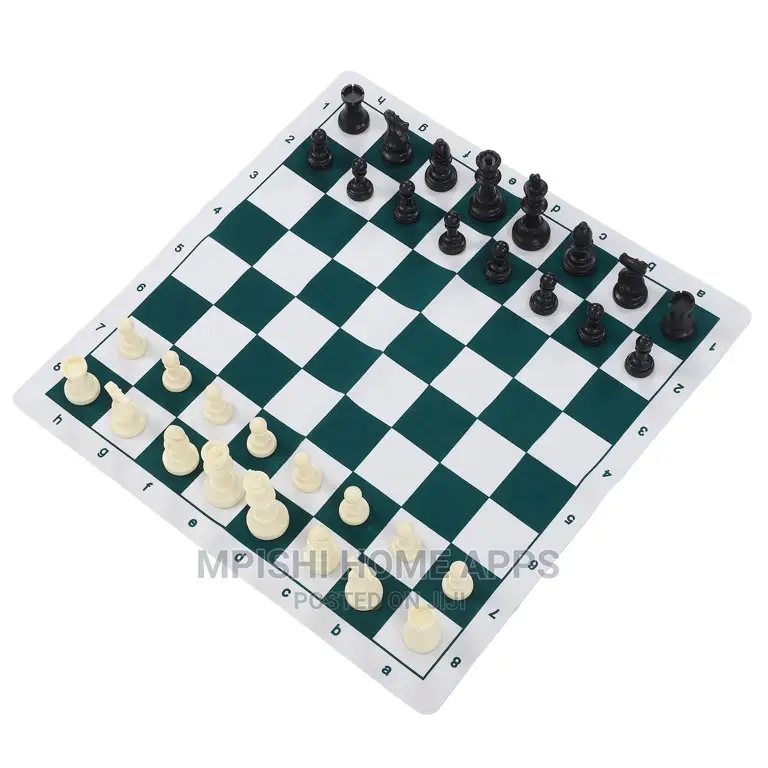 Leather Chess Game 52cm × 52cm