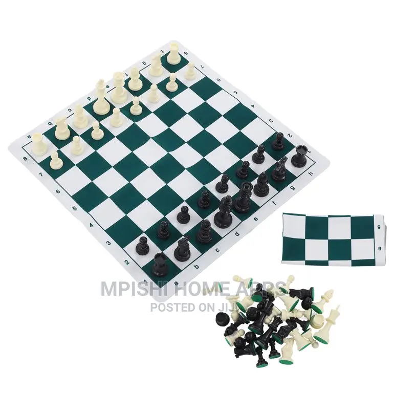Leather Chess Game 52cm × 52cm
