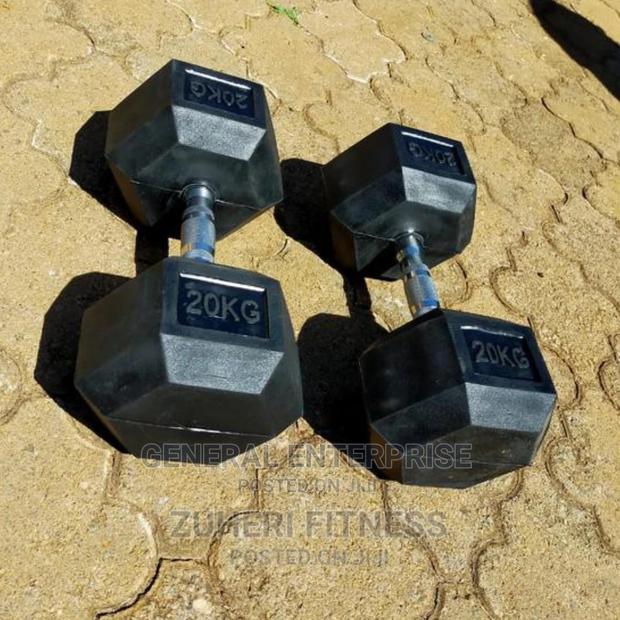20 Kg Dumbbells Hexagon Dumbbells