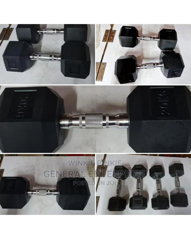 Affordable 20 Kg Hexagonal Dumbbells