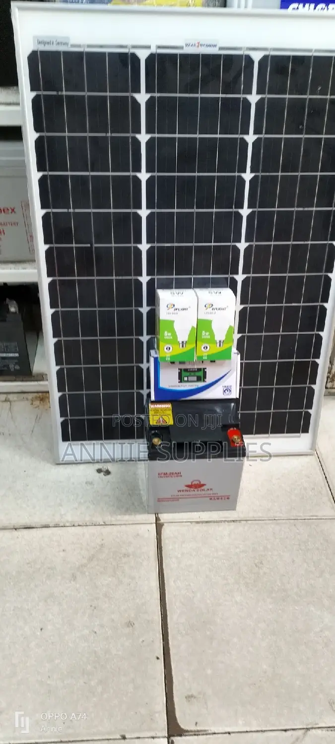 80W Lighting Home Solar System Complete 50ah Battery