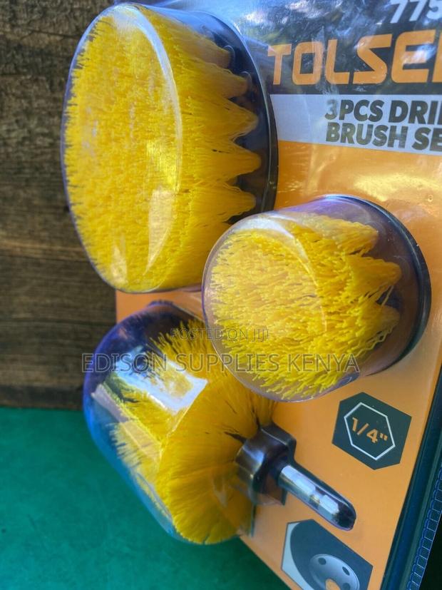 Drill Brush Set 3pcs Tolsen Drill Powered Cleaning Brush Set - thumbnail 3