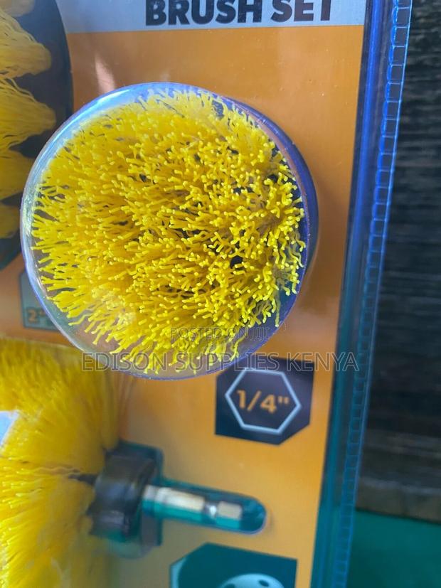 Drill Brush Set 3pcs Tolsen Drill Powered Cleaning Brush Set - thumbnail 5