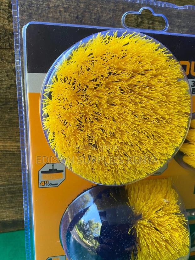 Drill Brush Set 3pcs Tolsen Drill Powered Cleaning Brush Set - thumbnail 6