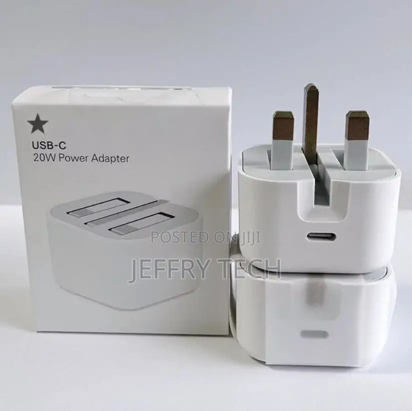 iPhone 14 13 12 Pro Max UK Plug PD 20W USB-C Type C Fast Cha