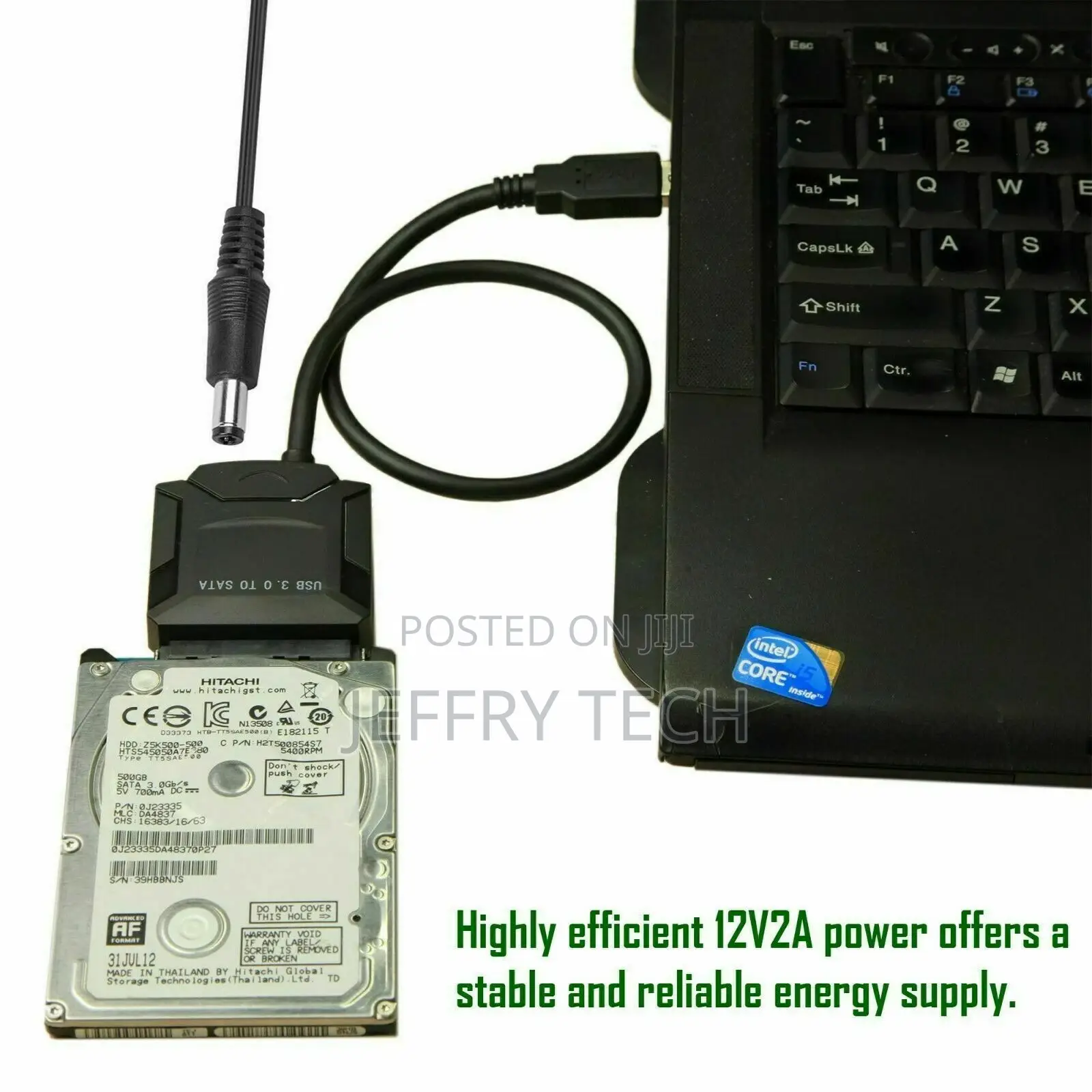 USB 3.0 to SATA III Adapter for 2.5" 3.5" SSD HDD Hard Drive