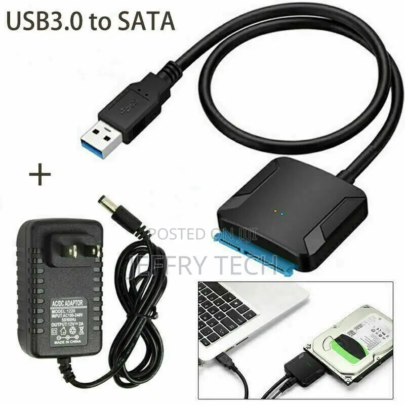 USB 3.0 to SATA III Adapter for 2.5" 3.5" SSD HDD Hard Drive