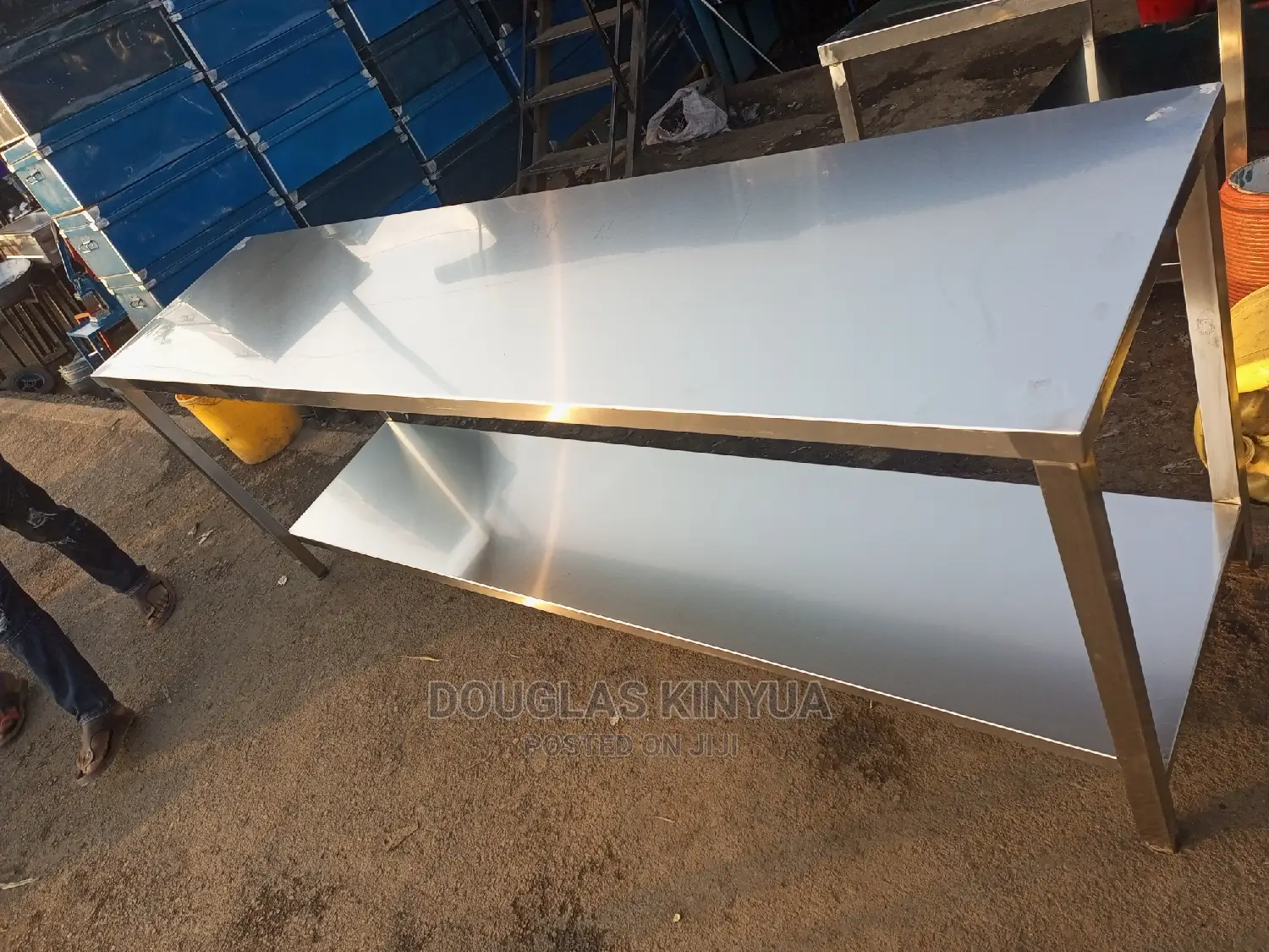 Stainless Steel Work Table Full Length.