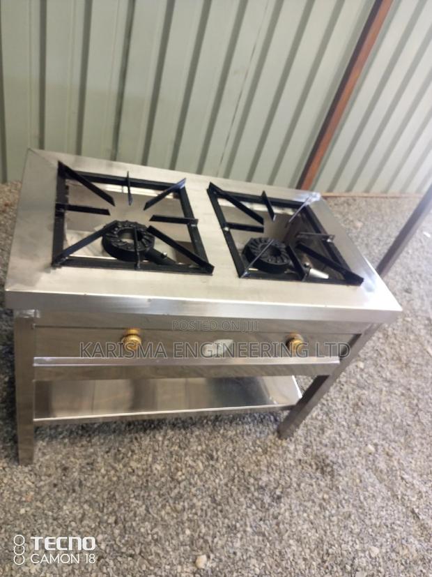 2 Burner Commercial LP Gas Cooker - thumbnail 3
