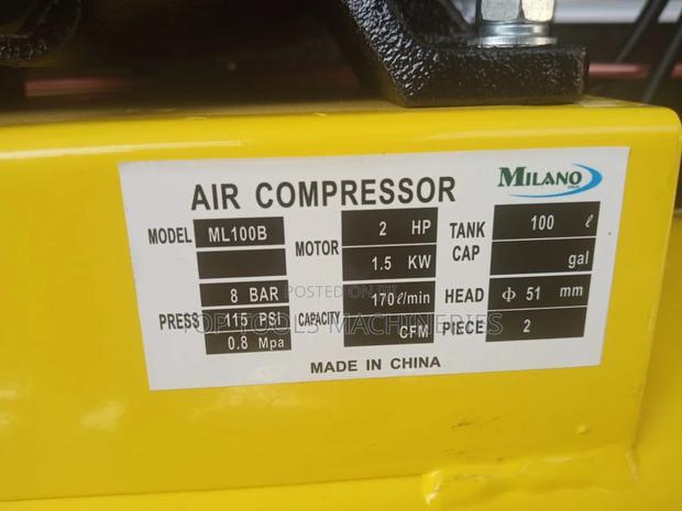 Milano 100 Litres Air Compressor - thumbnail 4