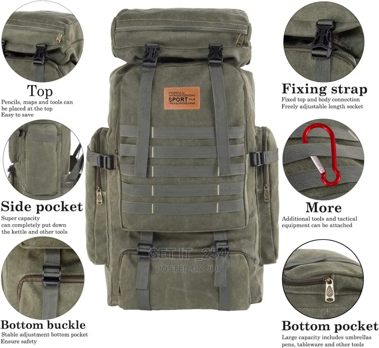 Camping/Hiking Bag/Runsack 80ltrs Capacity