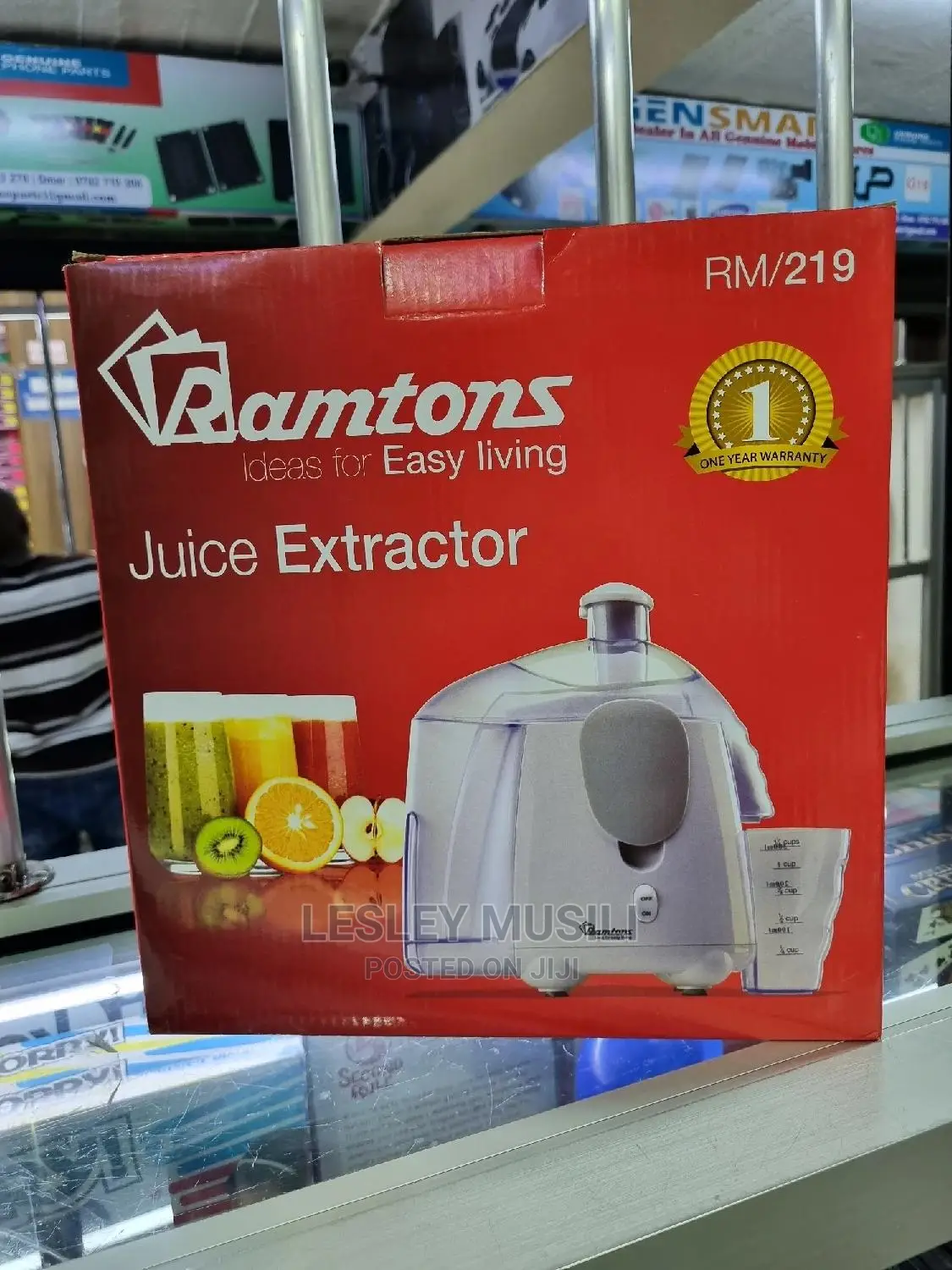 Ramtons Juice Extractor White- Rm/219