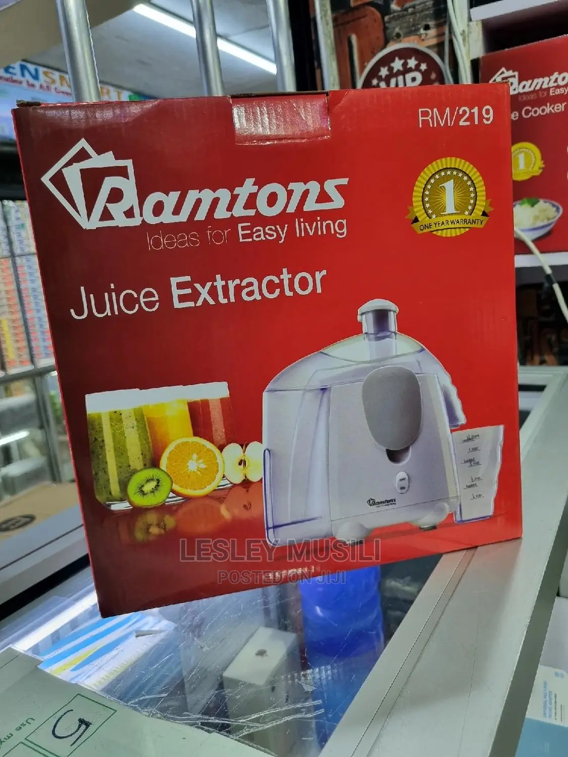 Ramtons Juice Extractor White- Rm/219