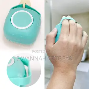 Shampoo Dispensing Massage Bathing Dog Cat Brush