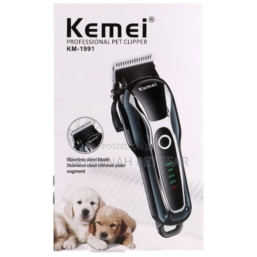 Kemei Rechargeable Professional Pet Hair Clipper Km-1991