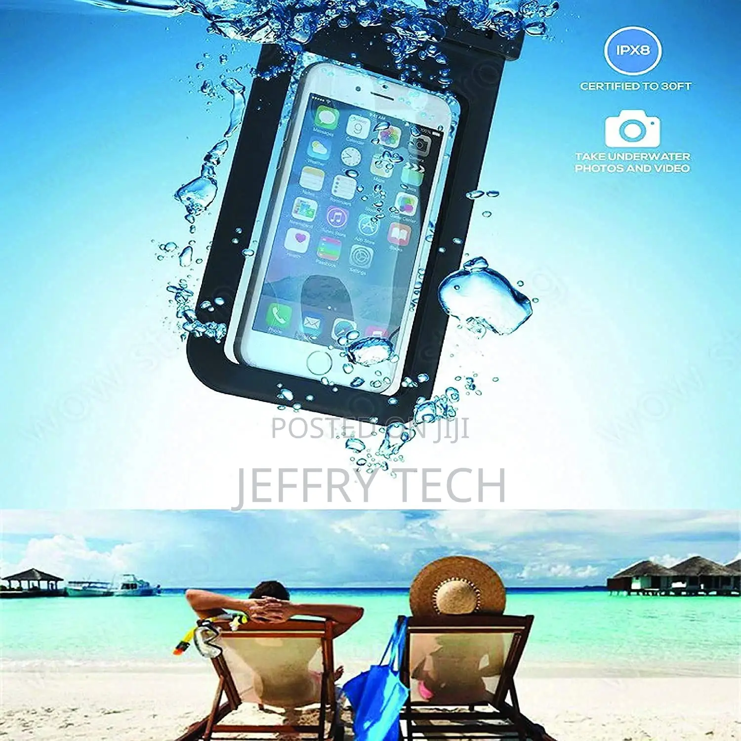 Waterproof Phone Pouch for iPhone Xs Max XR XS X 8 7 6S 6 Pl