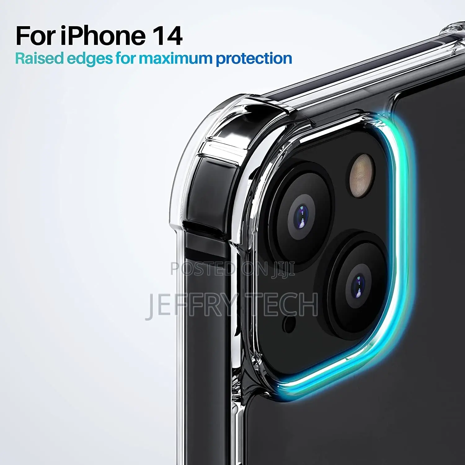 Transparent Hard Back Cover Case for iPhone 14 / iPhone 13