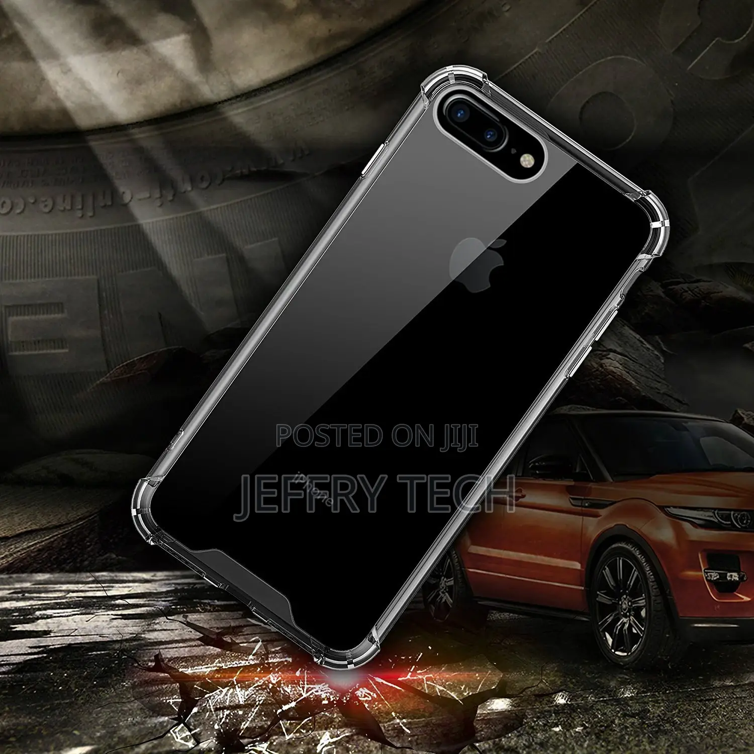 Hard Back Soft Bumper Cover Case for iPhone 7 Plus / 8 Plus