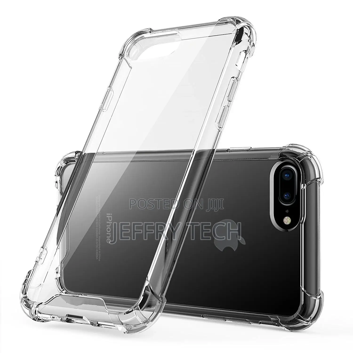 Hard Back Soft Bumper Cover Case for iPhone 7 Plus / 8 Plus