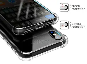 EGOTUDE Back Cover for iPhone X/ Xs ( Silicone|Transparent )