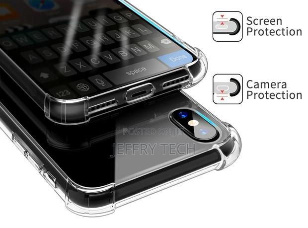 EGOTUDE Back Cover for iPhone X/ Xs ( Silicone|Transparent ) - thumbnail 2