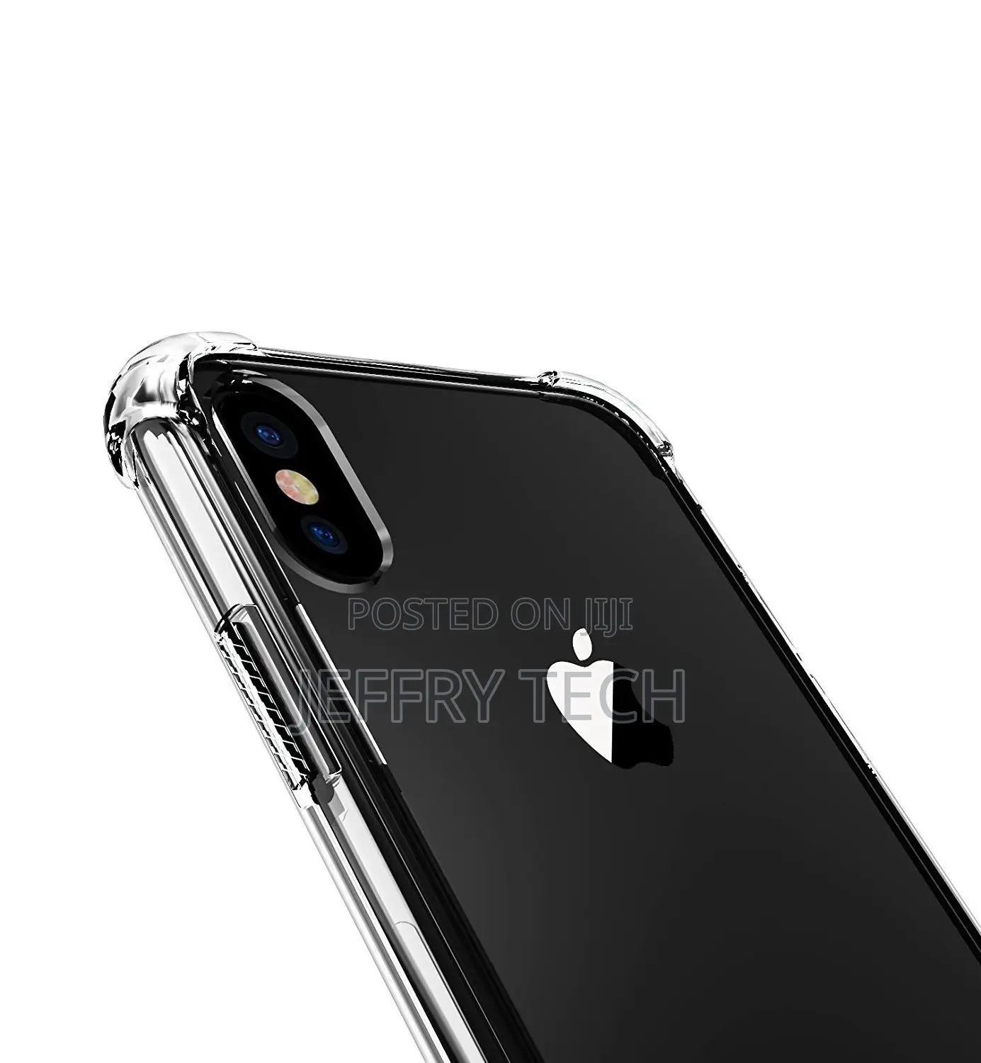 EGOTUDE Back Cover for iPhone X/ Xs ( Silicone|Transparent )