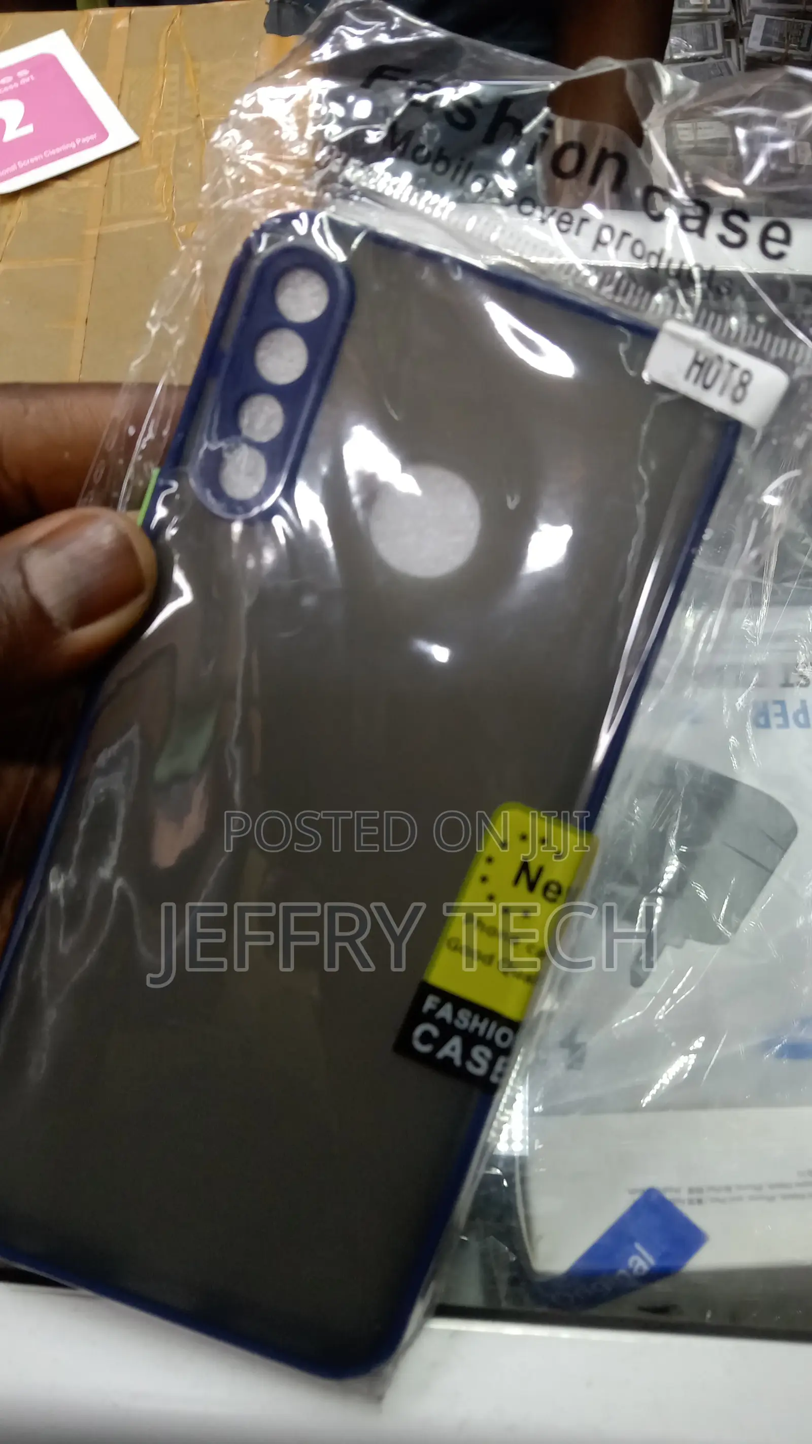 Matte Finish Back Smoke Case Fit for Infinix Hot 8 (Infinix