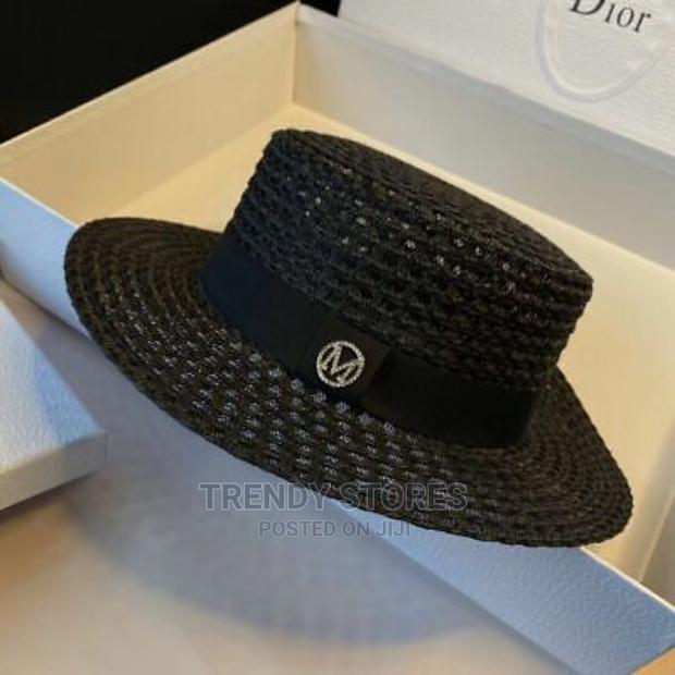 Round Straw Sun Panama Hat - thumbnail 3