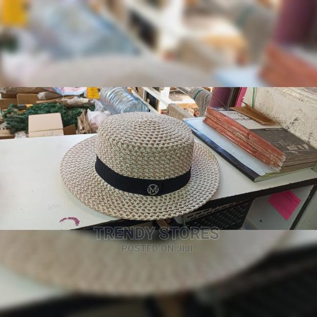 Round Straw Sun Panama Hat - thumbnail 4