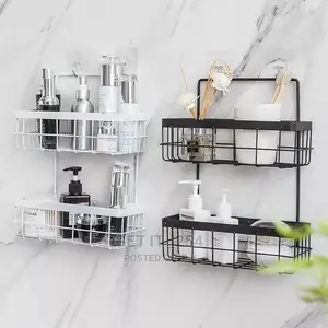*Multifunctional Wall Mounted Iron Storage Rack
