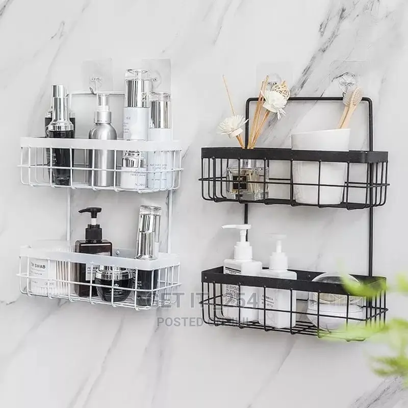 *Multifunctional Wall Mounted Iron Storage Rack