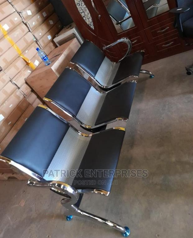 Imported Bench Waiting Chairs 3 Seater Padded
