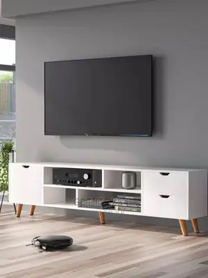  *Nordic TV Cabinet* 
 *High Quality 3 Shelves Drawer