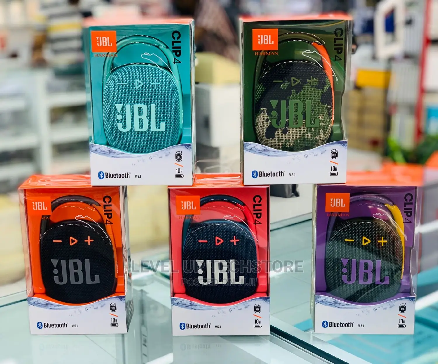 JBL Clip 4 Ultra-Portable Waterproof Bluetooth Speaker - New