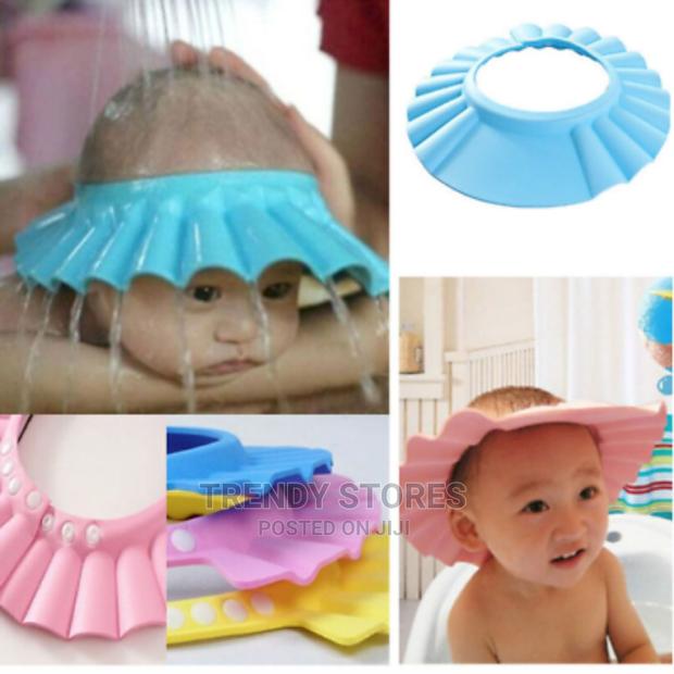 Baby Shower Cap Shield Waterproof Bath Hat - main view
