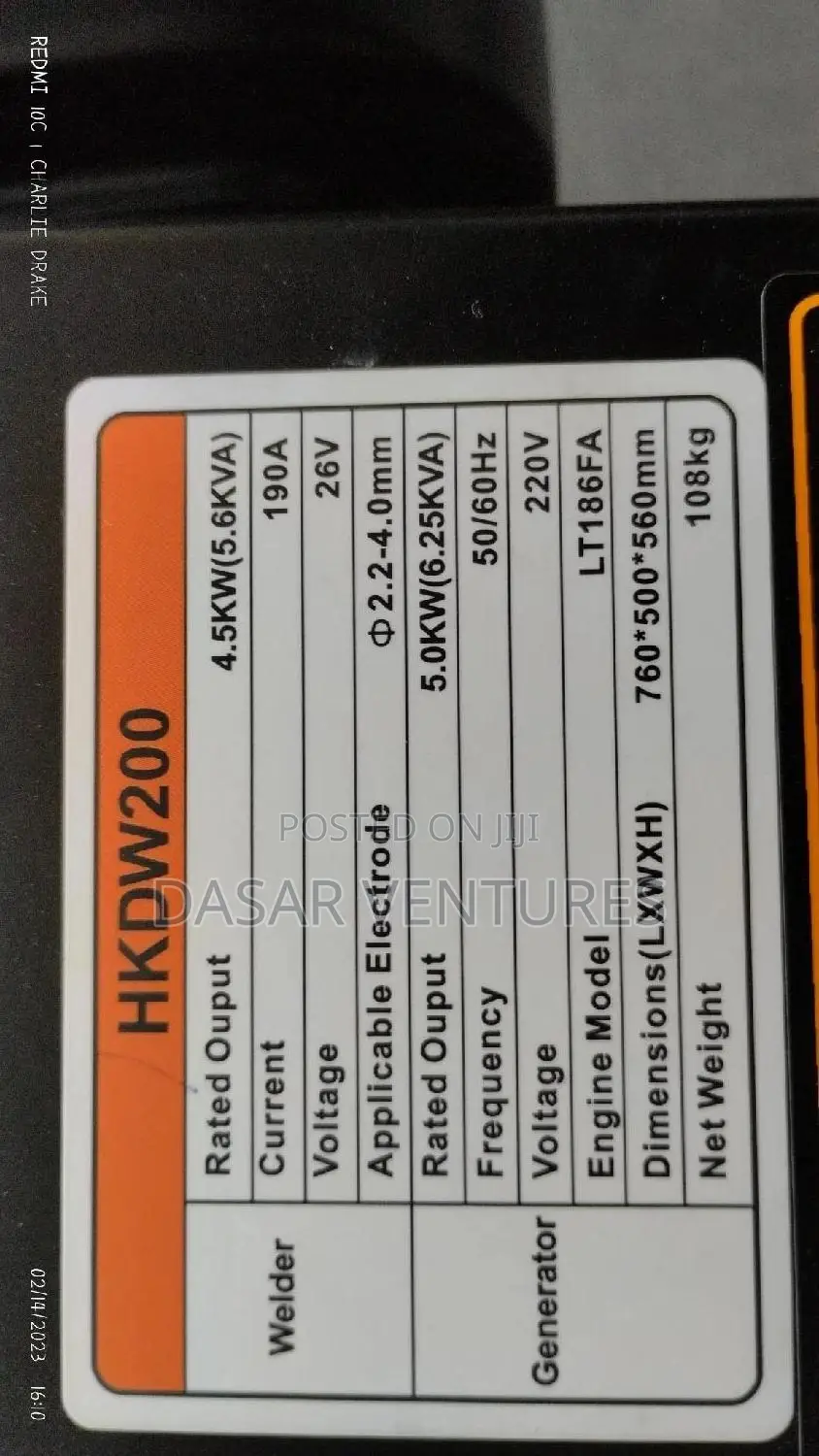 Welder Generator Hisaki Japan