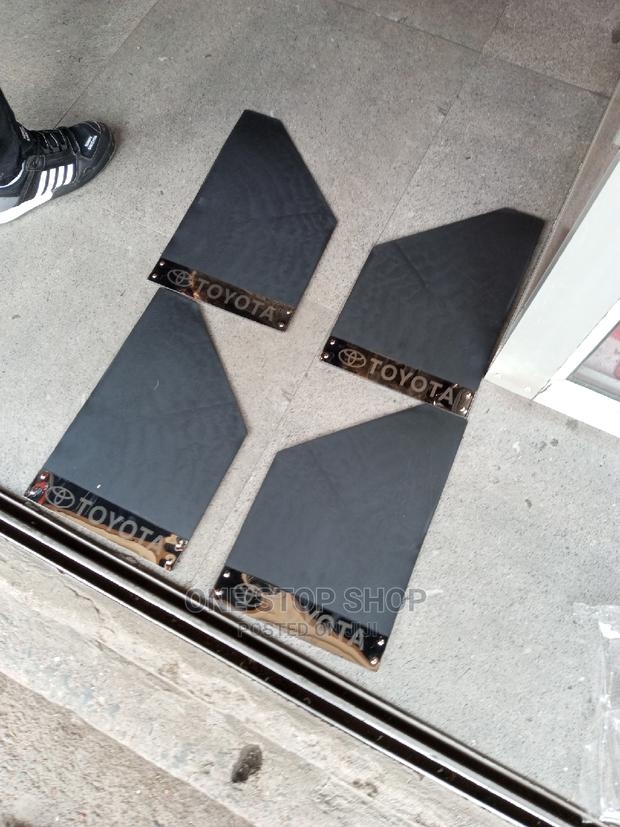 4pcs Plastic Mudguards Branded Toyota - main view