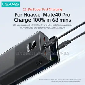 USAMS 65W Fast Charging Kit 30000mah Powerbank