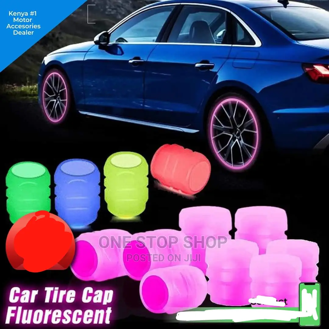 Flourescent Car Tire Cap 4pcs( Different Colors)