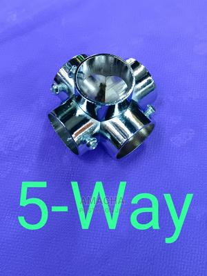 5-Way Chrome Pipe Bracket - main view