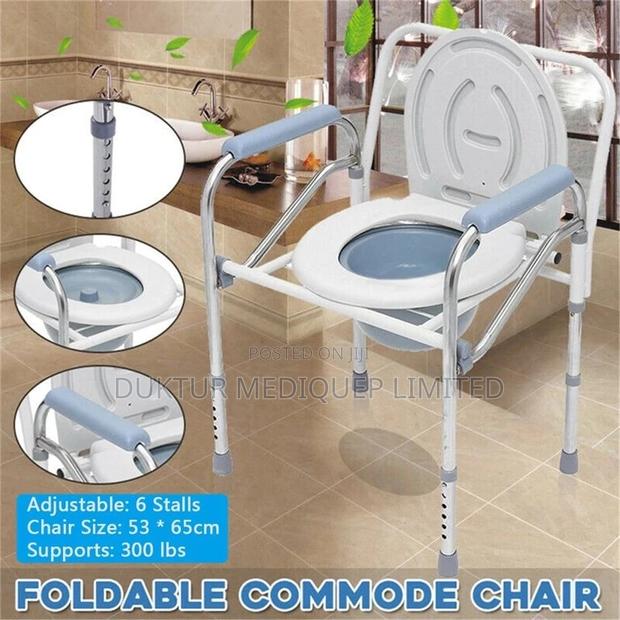 Foldable Commode Chair, Supports 300 Lbs Folding Commode - main view