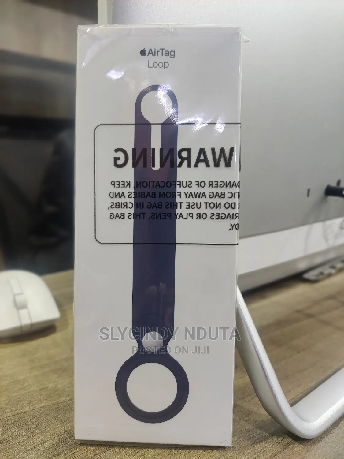 Apple Airtag Leather Loop(Blue)