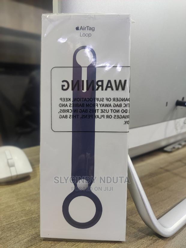 Apple Airtag Leather Loop(Blue)